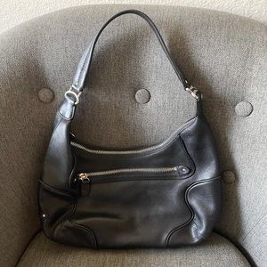 Cole Haan Black Leather Hobo Bag